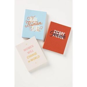 NEW Anthropologie Womens Empowerment Notebook Fierce Female More Human Kind Gift